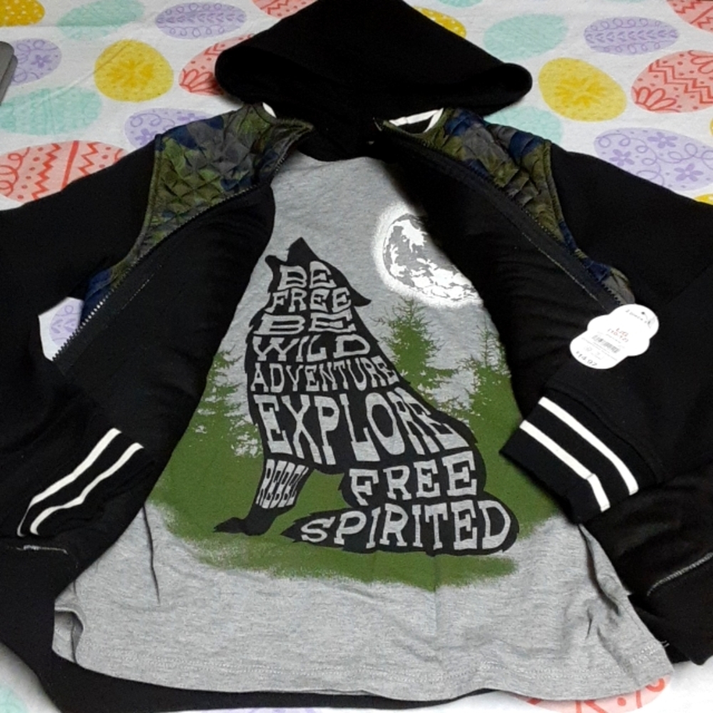 Boys size 10/12 2 piece jacket set
